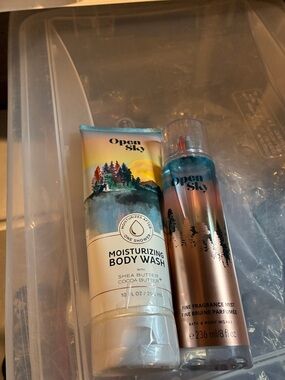 Bath and bodyworks Open Sky combo